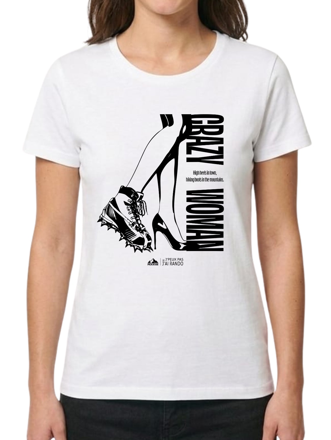 T-shirt Crazy Woman