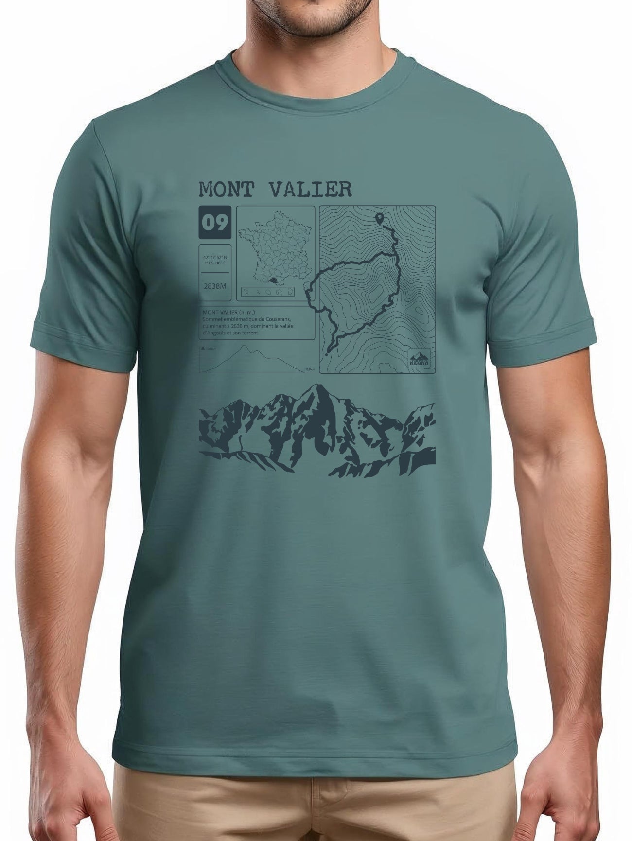 T-shirt Topo Mont Valier