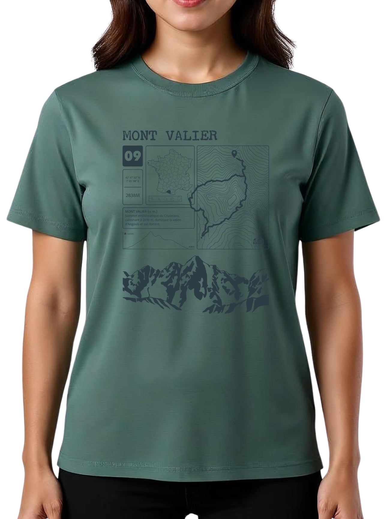 T-shirt Topo Mont Valier