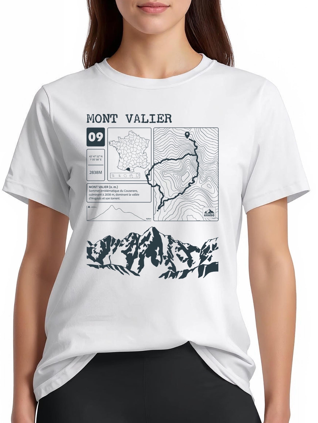 T-shirt Topo Mont Valier