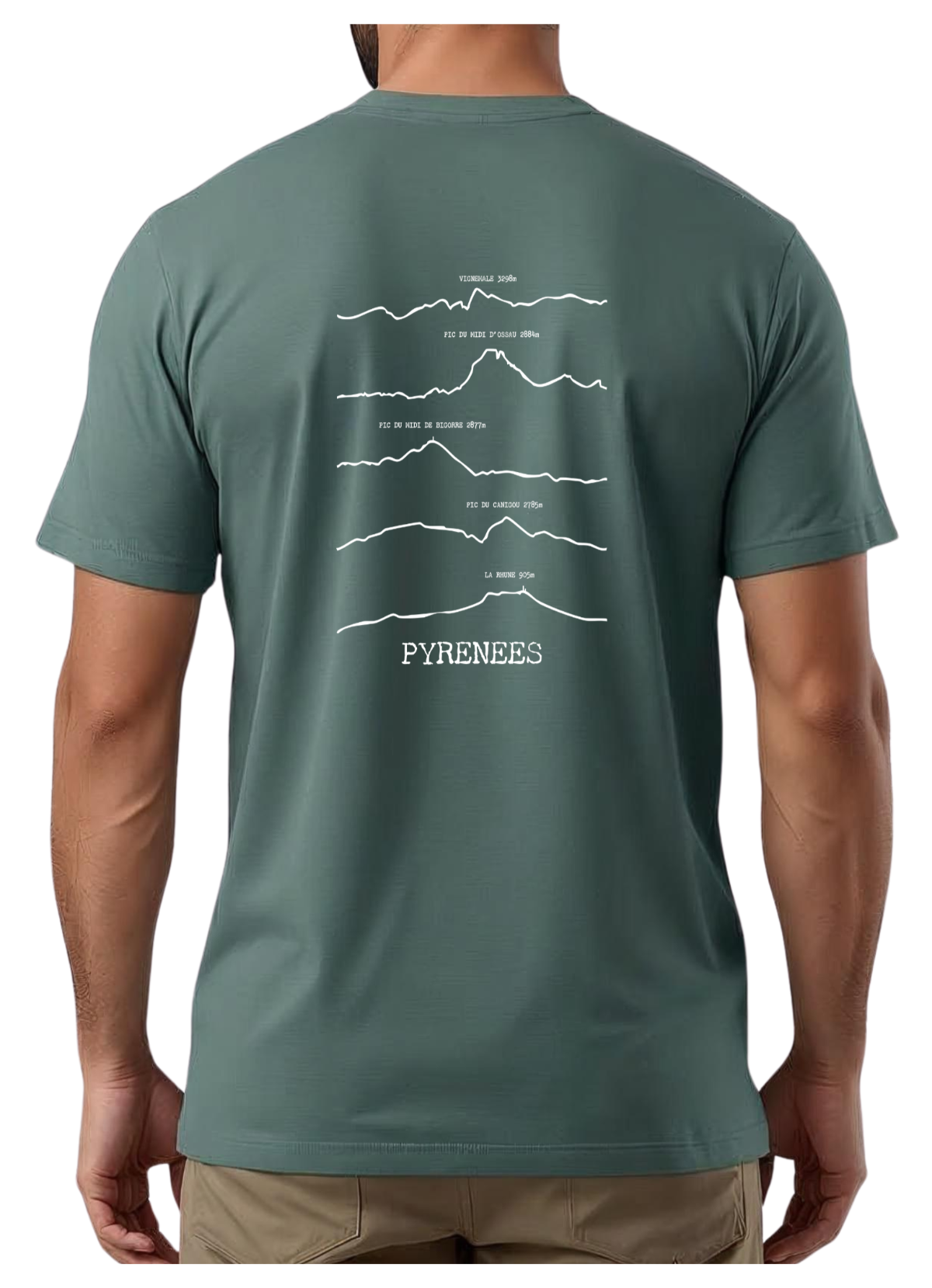 T-Shirt PYRENEES Contour