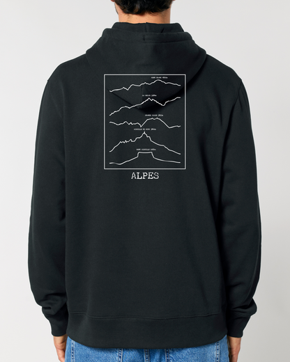 Sweat à capuche Alpes édition Ligne