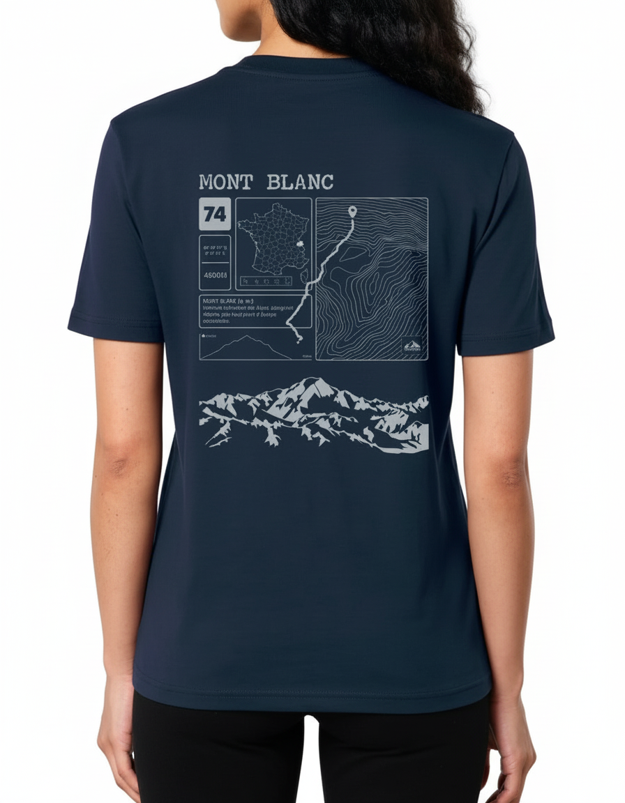 T shirt Topo Mont Blanc Dos