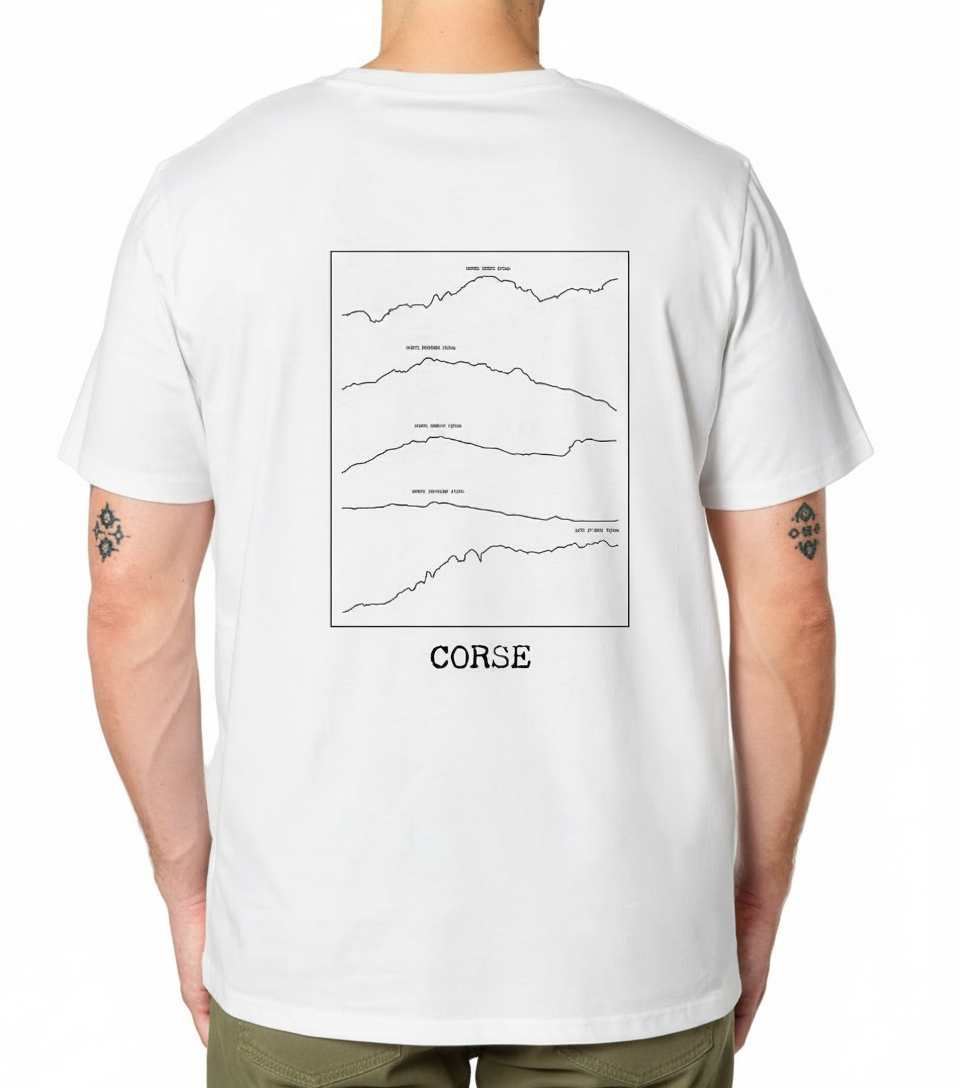 T-shirt Corse Ligne dos