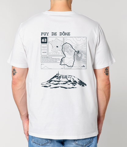 T-shirt Topo Puy de Dôme dos