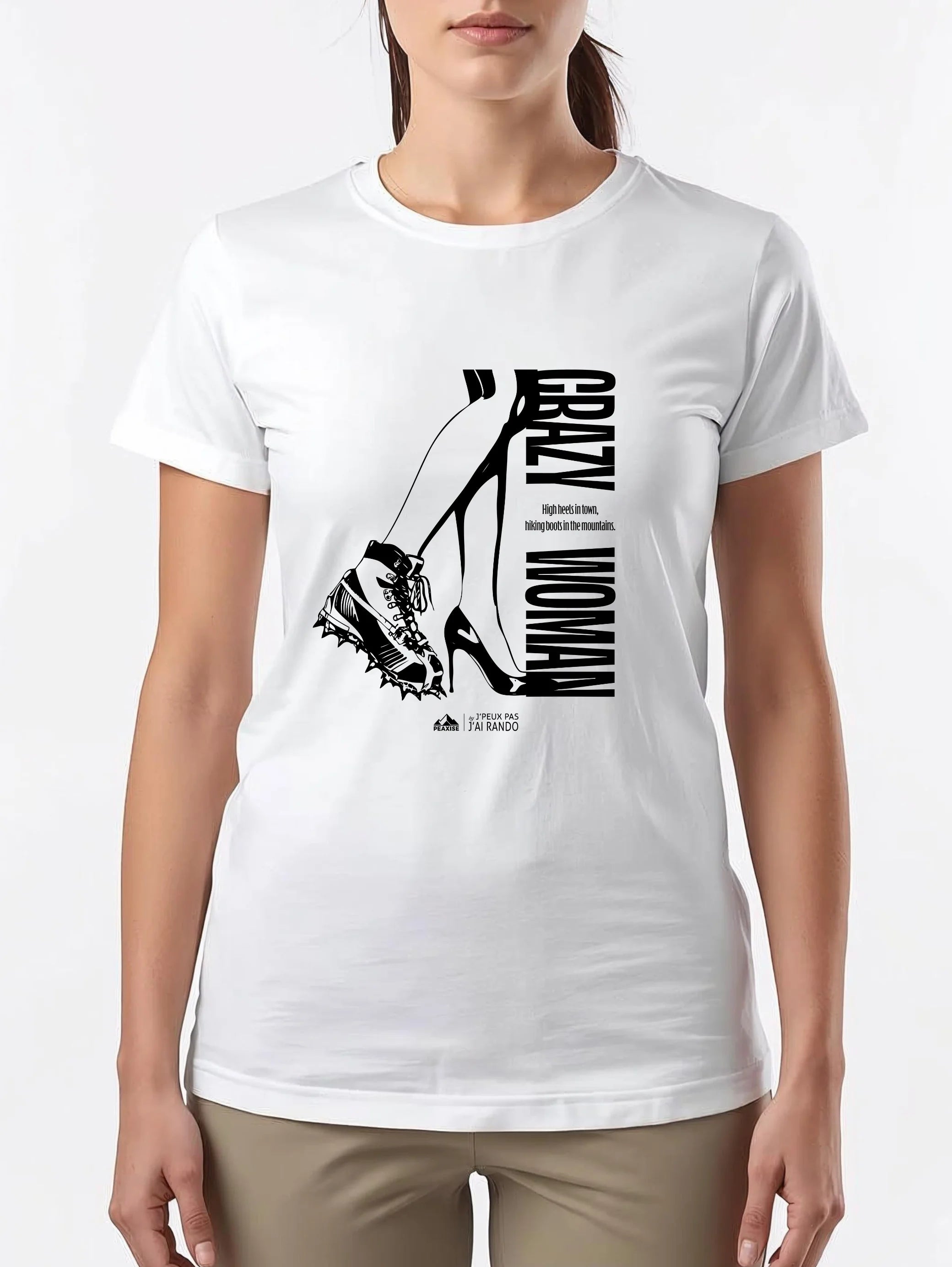 T-shirt Femme Crazy Woman