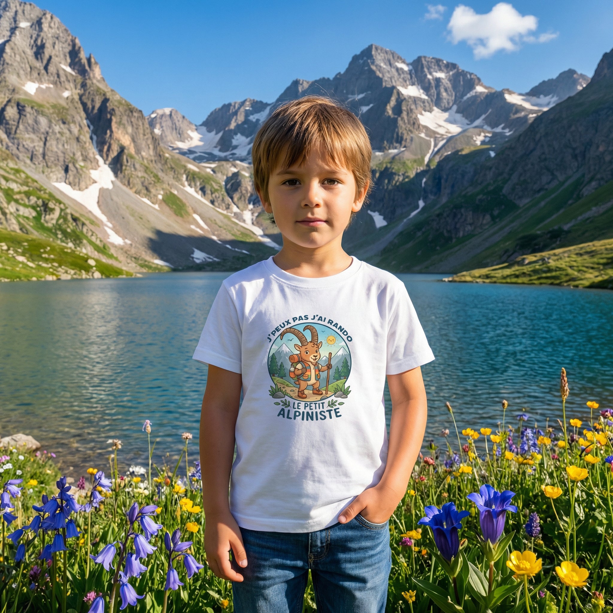 T-Shirt Enfant Petit Alpiniste - Bouquetin