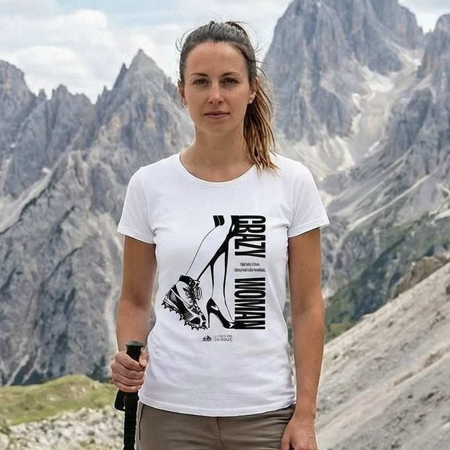 T-shirt Femme Crazy Woman