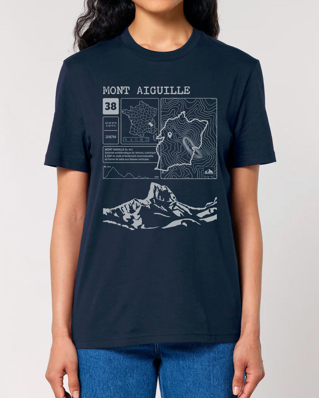 T-shirt Topo Mont Aiguille