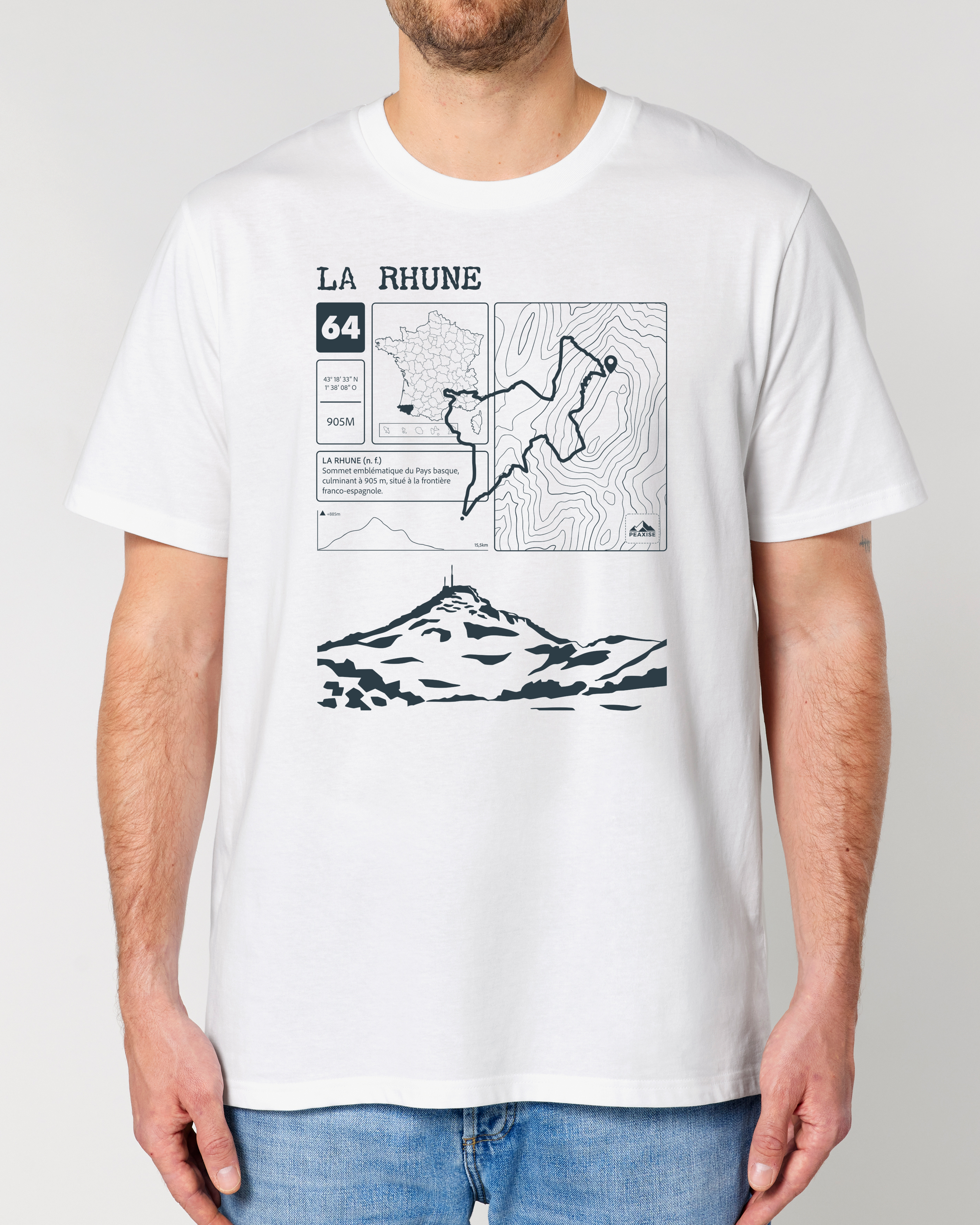 T-shirt Topo La Rhune