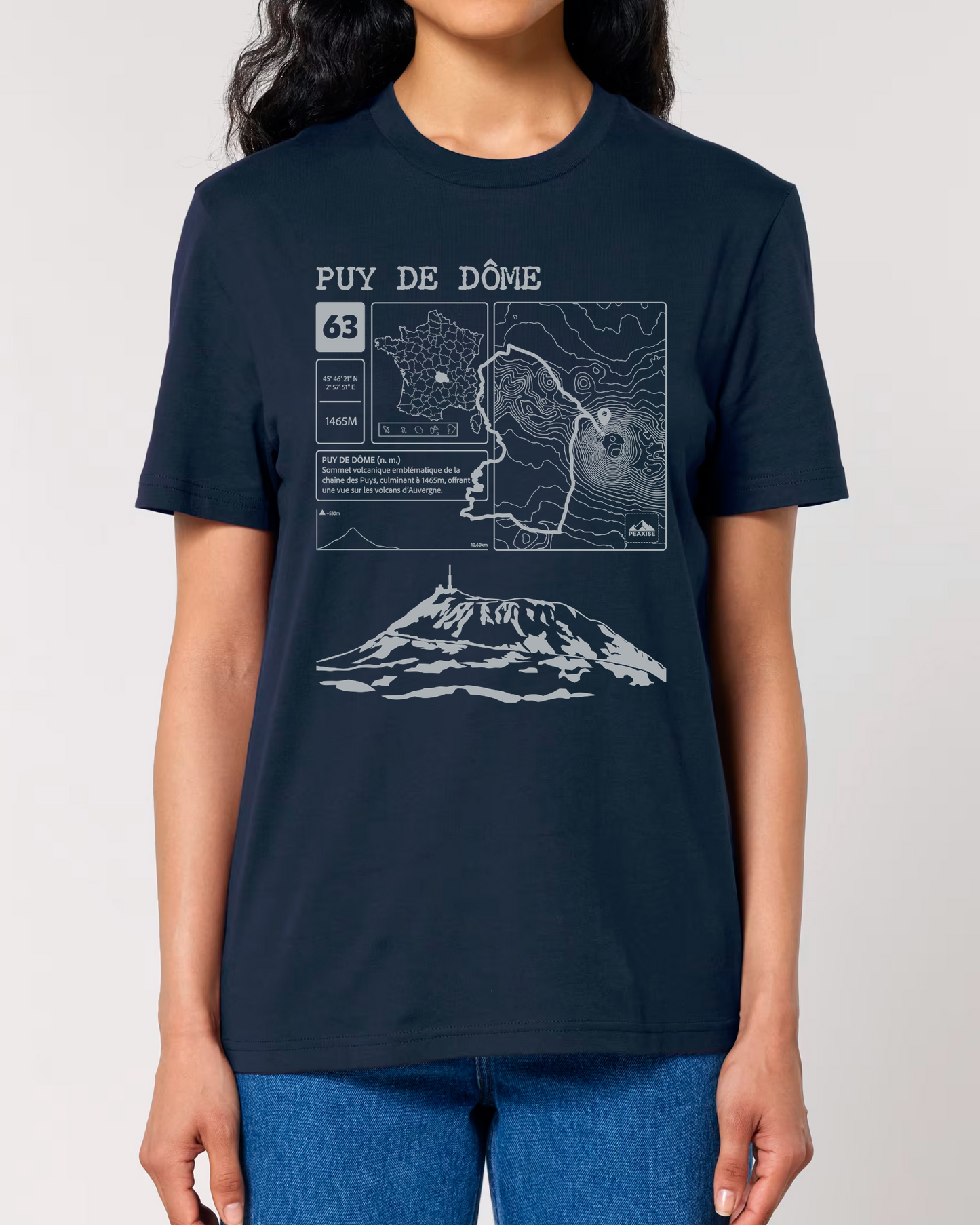 T-shirt Topo Puy de Dôme