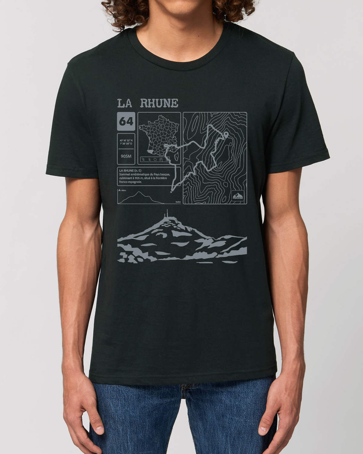 T-shirt Topo La Rhune