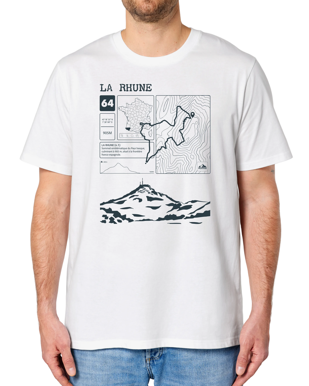 T-shirt Topo La Rhune