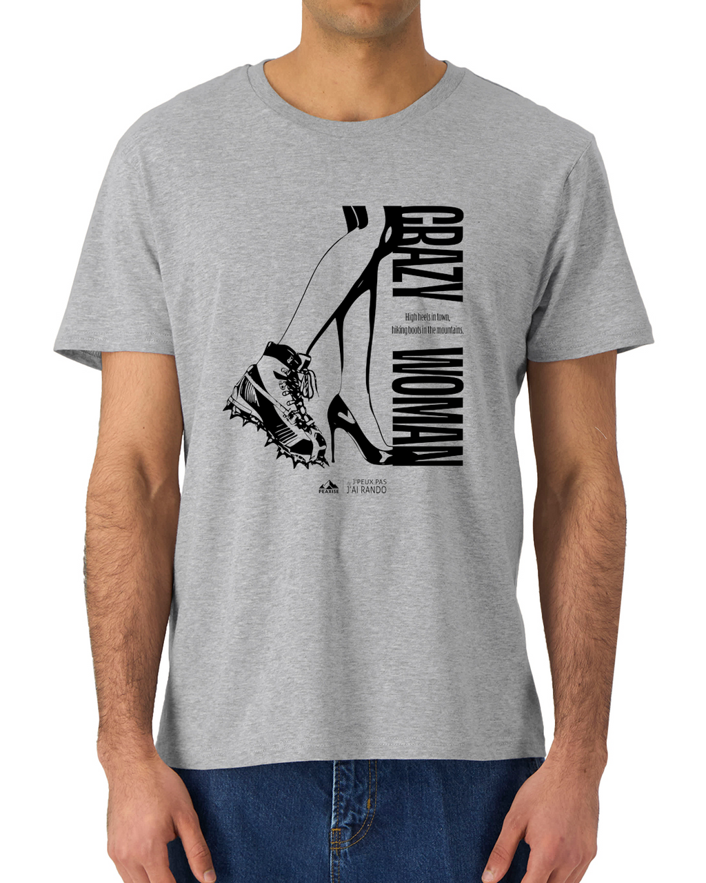 T-shirt Crazy Woman