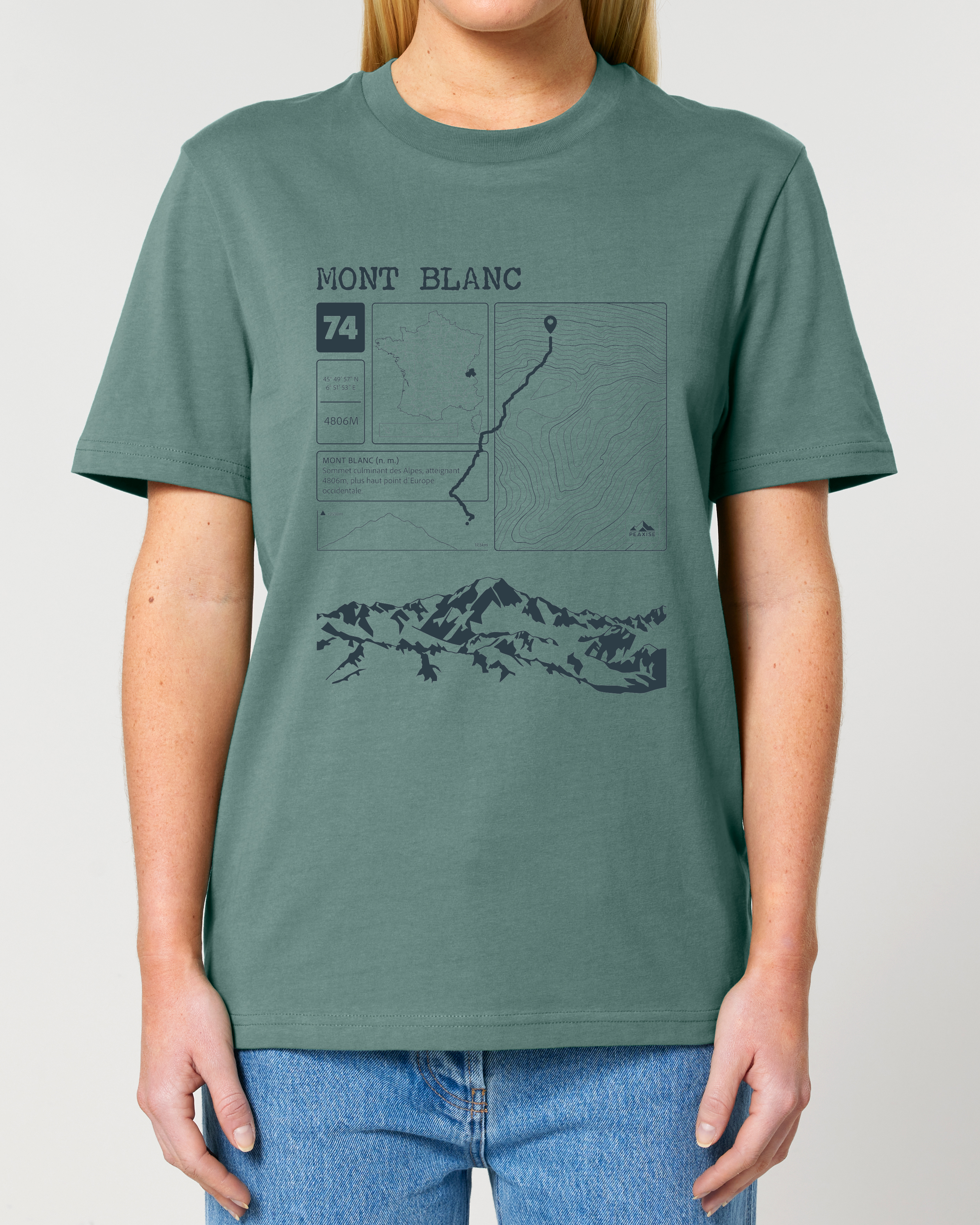 T-shirt Topo Mont Blanc
