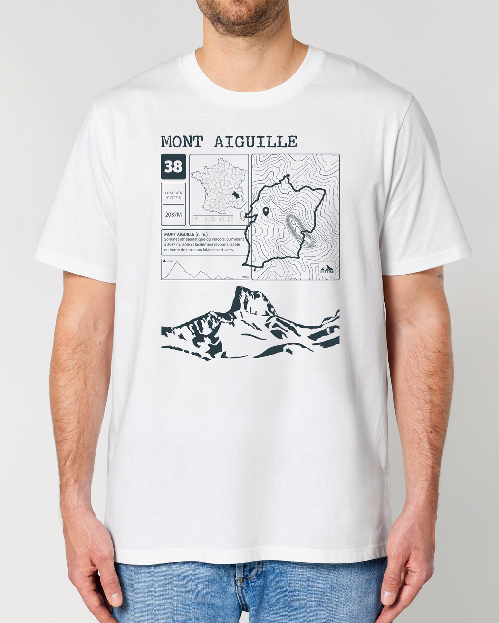 T-shirt Topo Mont Aiguille