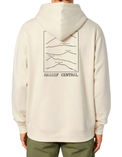 Sweat à capuche Massif central édition Ligne