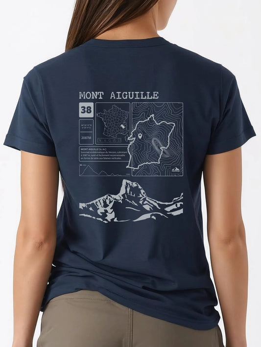 T-shirt Topo Mont Aiguille Dos