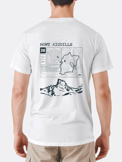 T-shirt Topo Mont Aiguille Dos
