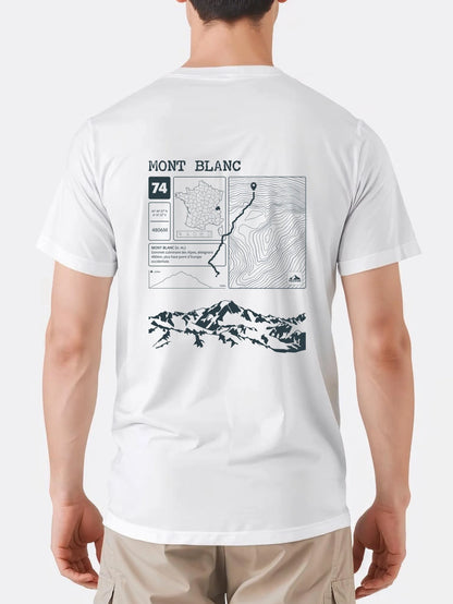 T shirt Topo Mont Blanc Dos