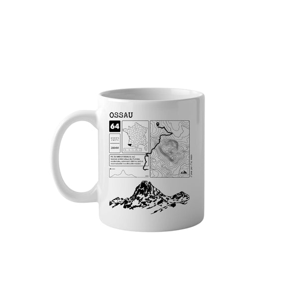 Mug Peaxise édition Pic du Midi d'Ossau, sommet des Pyrénées (64), cadeau randonneur