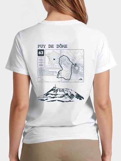 T-shirt Topo Puy de Dôme dos