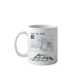 Mug Peaxise Volcans d'Auvergne Puy de Dôme - Design minimaliste sommet français.